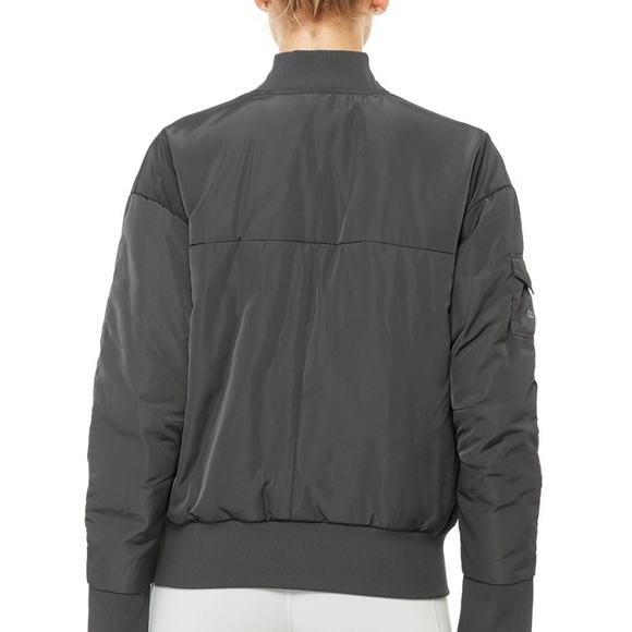 ALO Yoga Squad Jacket (Grey) - Picture 5 of 5